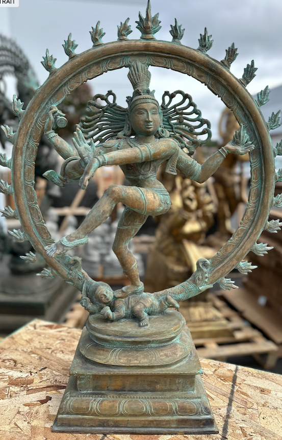 South Indian Bronze Shiva as the Lord of Dance Nataraja 31.5"